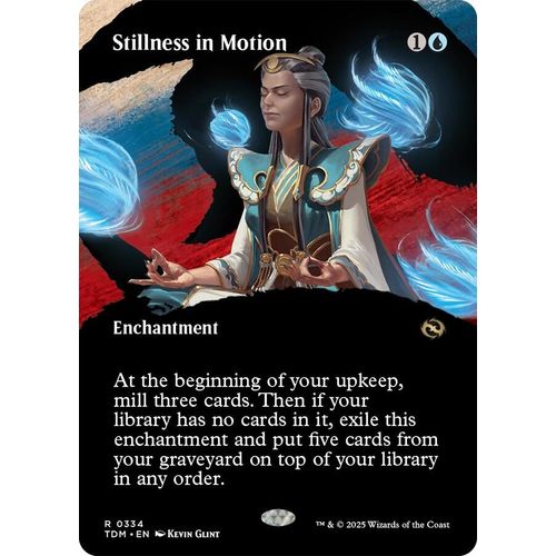 Stillness in Motion (Borderless) (334) (Tarkir: Dragonstorm) - PokéBox Australia