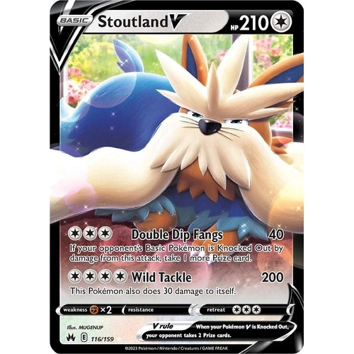 Stoutland V (116/159) (Crown Zenith) - PokéBox Australia