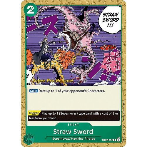 Straw Sword (ST02 - 017) [Super Pre - Release Starter Deck 2: Worst Generation] - PokéBox Australia