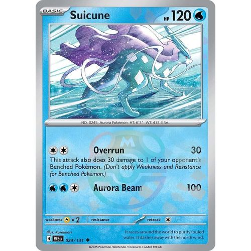 Suicune (Master Ball Pattern) (024/131) [SV: Prismatic Evolutions] - PokéBox Australia