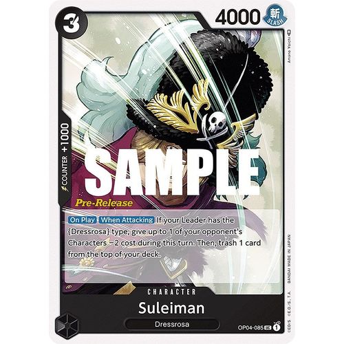Suleiman (OP04 - 085) [Kingdoms of Intrigue Pre - Release Cards] - PokéBox Australia