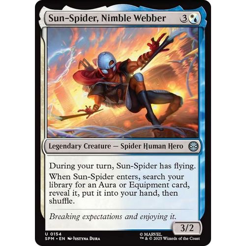 Sun - Spider, Nimble Webber (154) (Marvel's Spider - Man) - PokéBox Australia