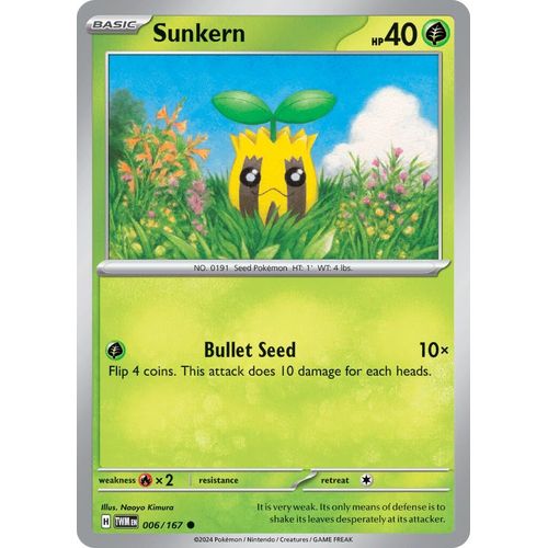 Sunkern (006/167) [SV06: Twilight Masquerade] - PokéBox Australia
