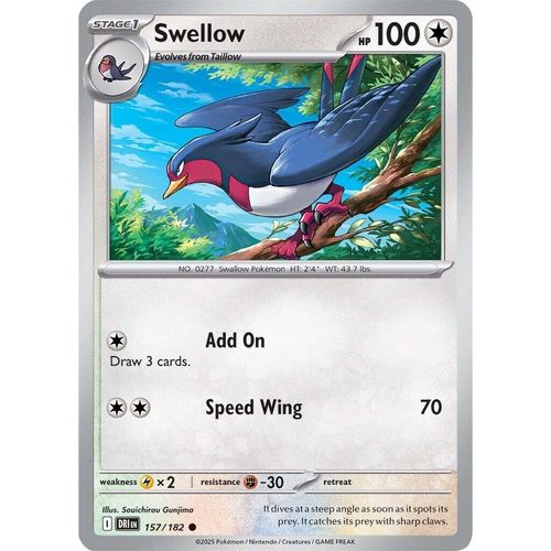 Swellow (157/182) (SV10: Destined Rivals) - PokéBox Australia