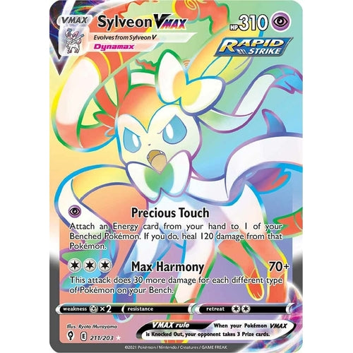 Sylveon VMAX (Secret) (211/203) (SWSH07: Evolving Skies) - PokéBox Australia