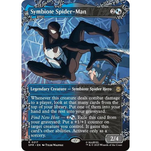 Symbiote Spider - Man (Borderless) (217) (Marvel's Spider - Man) - PokéBox Australia