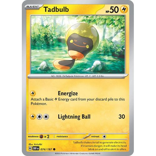 Tadbulb 074/197 (074/197) [SV03: Obsidian Flames] - PokéBox Australia