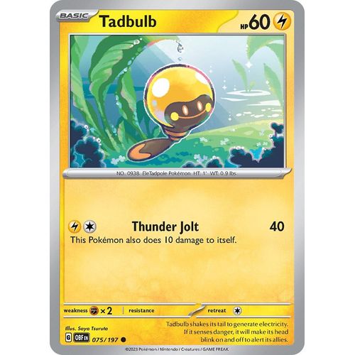Tadbulb 075/197 (075/197) [SV03: Obsidian Flames] - PokéBox Australia