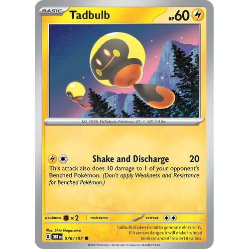 Tadbulb 076/197 (076/197) [SV03: Obsidian Flames] - PokéBox Australia