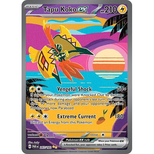 Tapu Koko ex (247/182) [SV04: Paradox Rift] - PokéBox Australia