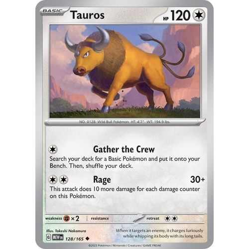 Tauros (128/165) [SV: Scarlet & Violet 151] - PokéBox Australia