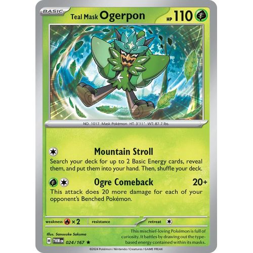 Teal Mask Ogerpon (024/167) [SV06: Twilight Masquerade] - PokéBox Australia
