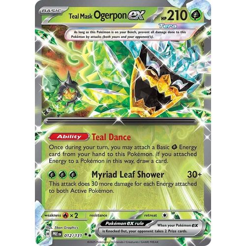 Teal Mask Ogerpon ex (012/131) [SV: Prismatic Evolutions] - PokéBox Australia