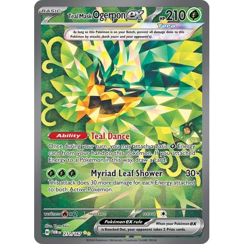 Teal Mask Ogerpon ex (211/167) [SV06: Twilight Masquerade] - PokéBox Australia