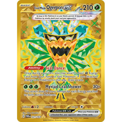 Teal Mask Ogerpon ex (221/167) [SV06: Twilight Masquerade] - PokéBox Australia