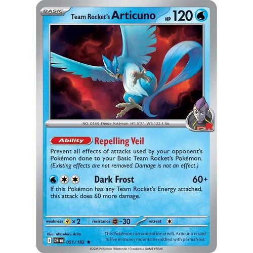 Team Rocket's Articuno (051/182) (SV10: Destined Rivals) - PokéBox Australia