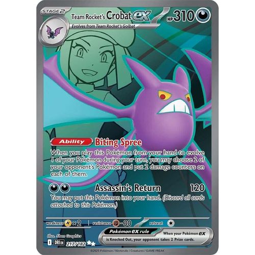 Team Rocket's Crobat ex (217/182) (SV10: Destined Rivals) - PokéBox Australia