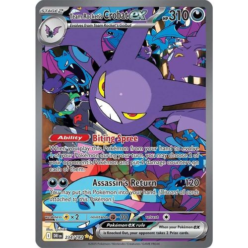 Team Rocket's Crobat ex (234/182) (SV10: Destined Rivals) - PokéBox Australia
