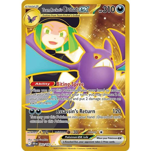 Team Rocket's Crobat ex (242/182) (SV10: Destined Rivals) - PokéBox Australia