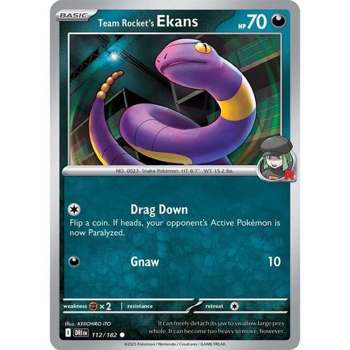 Team Rocket's Ekans (112/182) (SV10: Destined Rivals) - PokéBox Australia
