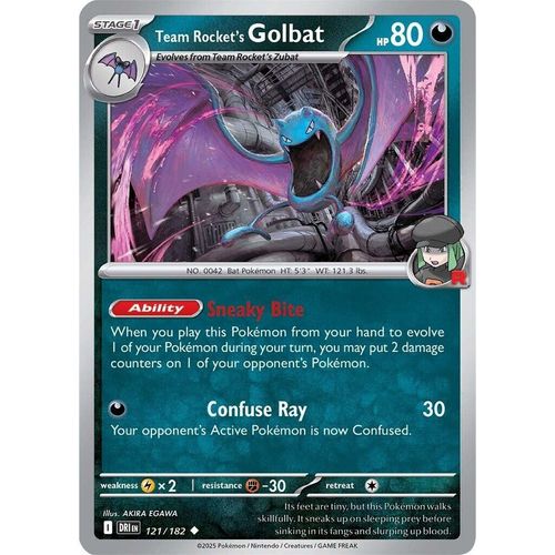 Team Rocket's Golbat (121/182) (SV10: Destined Rivals) - PokéBox Australia