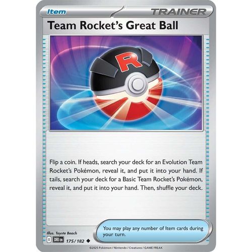 Team Rocket's Great Ball (175/182) (SV10: Destined Rivals) - PokéBox Australia