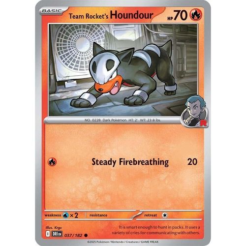 Team Rocket's Houndour (037/182) (SV10: Destined Rivals) - PokéBox Australia
