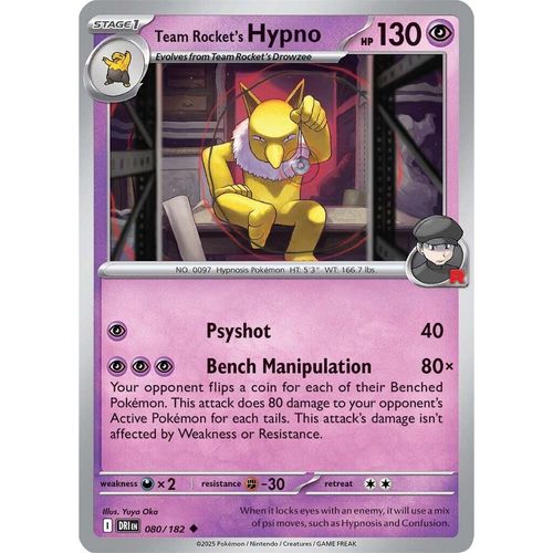 Team Rocket's Hypno (080/182) (SV10: Destined Rivals) - PokéBox Australia