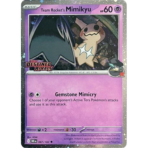 Team Rocket's Mimikyu (Prerelease) (087/182) [Miscellaneous Cards & Products] - PokéBox Australia
