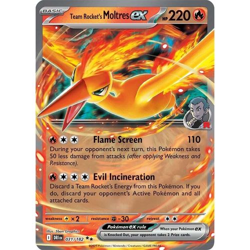 Team Rocket's Moltres ex (031/182) (SV10: Destined Rivals) - PokéBox Australia