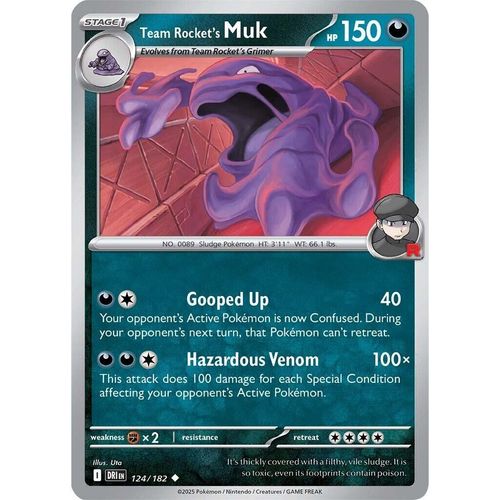 Team Rocket's Muk (124/182) (SV10: Destined Rivals) - PokéBox Australia