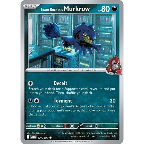 Team Rocket's Murkrow (127/182) (SV10: Destined Rivals) - PokéBox Australia