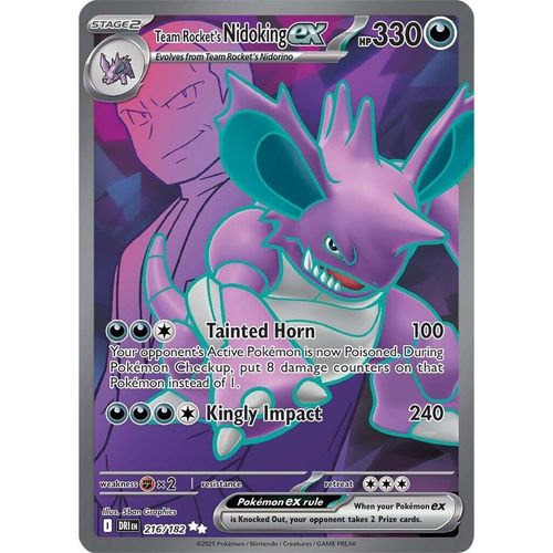 Team Rocket's Nidoking ex (216/182) (SV10: Destined Rivals) - PokéBox Australia