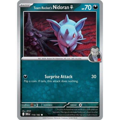 Team Rocket's Nidoran F (114/182) [SV10: Destined Rivals] - PokéBox Australia