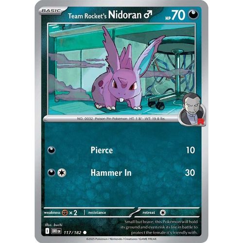 Team Rocket's Nidoran M (117/182) [SV10: Destined Rivals] - PokéBox Australia