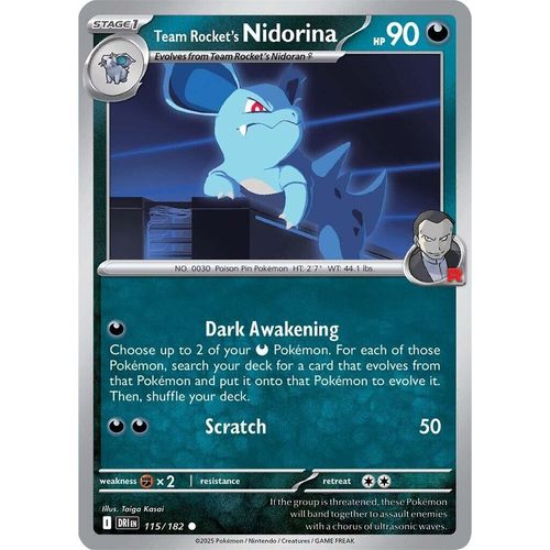 Team Rocket's Nidorina (115/182) (SV10: Destined Rivals) - PokéBox Australia