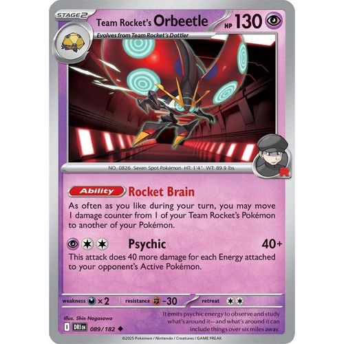 Team Rocket's Orbeetle (089/182) (SV10: Destined Rivals) - PokéBox Australia