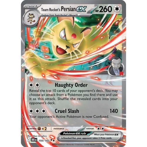 Team Rocket's Persian ex (150/182) (SV10: Destined Rivals) - PokéBox Australia