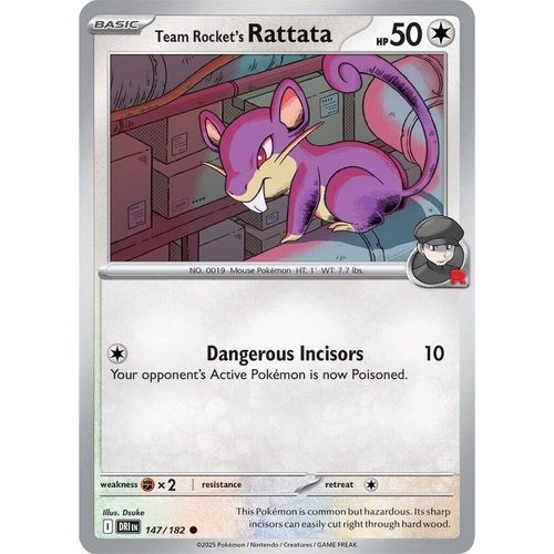 Team Rocket's Rattata (147/182) (SV10: Destined Rivals) - PokéBox Australia