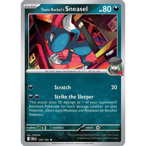 Team Rocket's Sneasel (128/182) (SV10: Destined Rivals) - PokéBox Australia