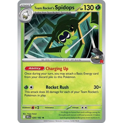 Team Rocket's Spidops (020/182) (SV10: Destined Rivals) - PokéBox Australia
