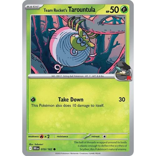 Team Rocket's Tarountula (019/182) (SV10: Destined Rivals) - PokéBox Australia