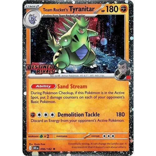 Team Rocket's Tyranitar (Prerelease) (096/182) [Miscellaneous Cards & Products] - PokéBox Australia