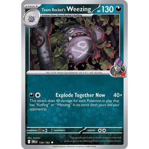 Team Rocket's Weezing (126/182) (SV10: Destined Rivals) - PokéBox Australia