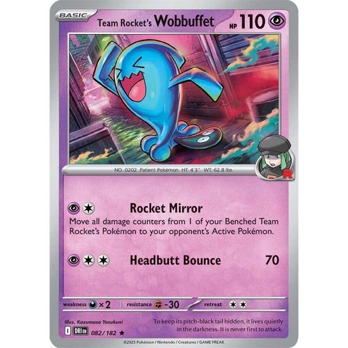 Team Rocket's Wobbuffet (082/182) (SV10: Destined Rivals) - PokéBox Australia