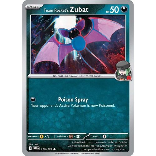 Team Rocket's Zubat (120/182) (SV10: Destined Rivals) - PokéBox Australia