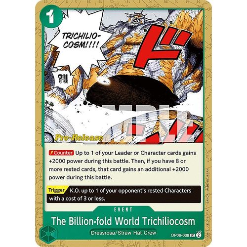 The Billion - fold World Trichiliocosm (OP06 - 038) [Wings of the Captain Pre - Release Cards] - PokéBox Australia