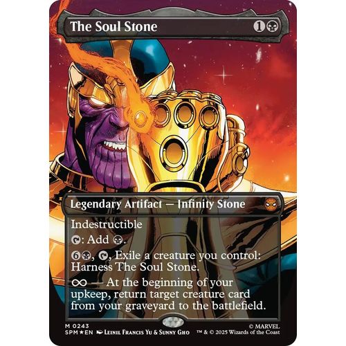 The Soul Stone (Borderless) (243) (Marvel's Spider - Man) - PokéBox Australia