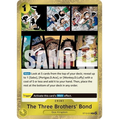 The Three Brothers' Bond (Pirate Foil) (ST13 - 019) (Premium Booster - The Best - Vol. 2) - PokéBox Australia