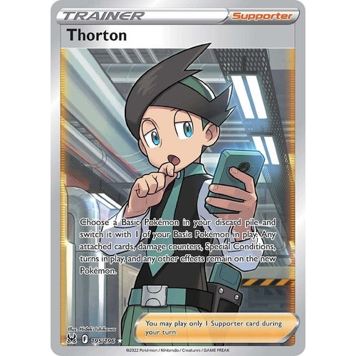 Thorton (Full Art) (195/196) (SWSH11: Lost Origin) - PokéBox Australia